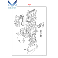new engine 4g64 euro-1 complete for hyundai 1991-01